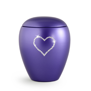 Swarovski-Herz, lila