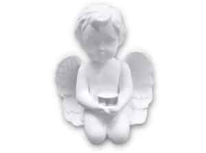 Tierurne, Engel, weiss