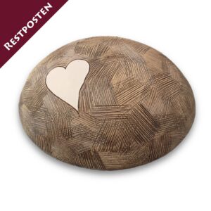 Steinoptik Herz oval, wetterfest