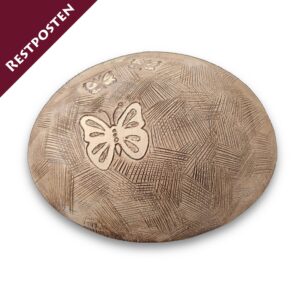 Terre cuite, papillon, ovale